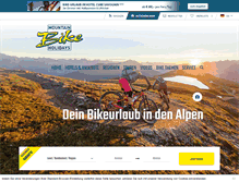 Tablet Screenshot of bike-holidays.com